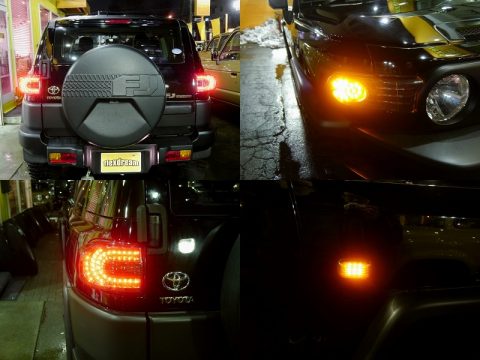 ＦＪクルーザー　ＬＥＤブラックウインカー　フロントサイドリア　